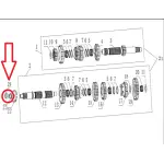 DADO PIGNONE originale KOVE 450 RALLY/RALLY PRO