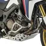 TN1144OX - Paramotore GIVI per Honda Africa Twin CRF1000L, Acciaio INOX Non è compatibile con la versione DCT, protegge la parte bassa del motore, abbinabile a TNH1144OX