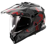 CASCO LS2 CROSS MX702 PIONEER II col. CRAZY RED ECE 22.06