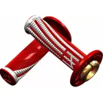COPPIA MANOPOLE ODI FUORISTRADA LOCK-ON EMIG PRO V2 RED/WHITE
