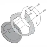 BF53 - Flangia Borsa Serbatoio Givi Tanklock BF53 per Husqvarna Svartpilen 701