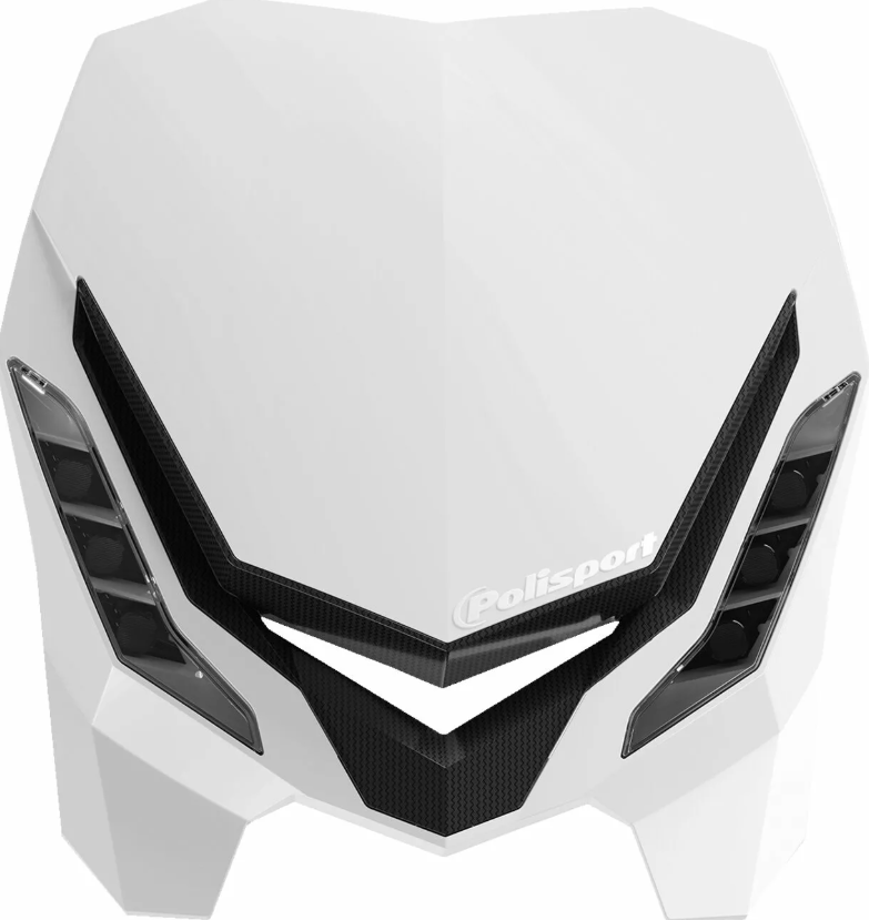 img_28323dc8c6add357e170f8615ec83c71.png Mascherina POLISPORT mod. E-BLAZE FULL LED bianca/nera - immagine 1
