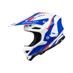 CASCO MOTOCROSS UFO DIAMOND BIANCO-ROSSO-BLU art. HE054