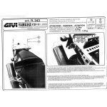 Attacco posteriore Givi 343FL per Yamaha R1 00-01, specifico per bauletto Monokey, da abbinare a piastra Monokey M35