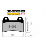 COPPIA PASTIGLIE FRENO ZCOO mod. B 002 EX C