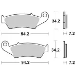 PASTIGLIE ANTERIORI SINTERIZZATA per KOVE 450 RALLY / RALLY PRO e MX / MX ENDURO 250 e 450