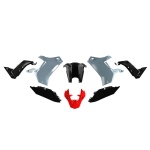 KIT PLASTICHE per YAMAHA Tenere' 700 LIGHT GREY - BLACK - RED