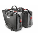 GRT718 - GIVI COPPIA DI BORSE LATERALI WATERPROOF NERE, 15+15 LITRI