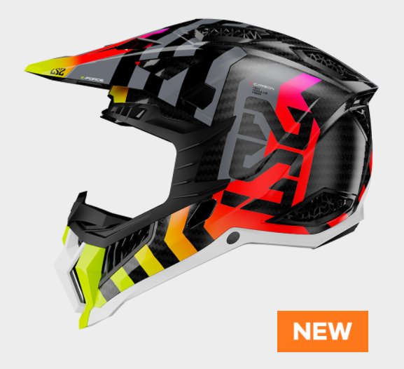 img_4a9b02f7890be30e097332cd9ea3bdf1.png CASCO LS2 CROSS MX 703 X-FORCE col. BARRIER Fluo/Red - immagine 1