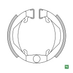 COPPIA GANASCE FRENO NEWFREN per HONDA e KTM mod. GF1143
