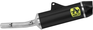 img_52fc7a05cf8f5282b733d421b20e7f88.jpg Terminale ARROW Indy Race Alluminio NERO con fondello carby per Tenere' 700 2019/2022 - immagine 1