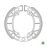 COPPIA GANASCE FRENO NEWFREN per MALAGUTI CR1 CROSSER 50 mod. GF0264