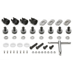 05RKIT - Kit RAPID RELEASE GIVI che permette di trasformare il portavaligie laterale in un telaio a rimozione rapida, compatibile solo con telaietti Givi