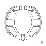 COPPIA GANASCE FRENO NEWFREN per GILERA, MOTO GUZZI e PIAGGIO mod. GF0151