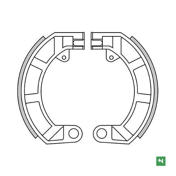 img_640f11a80ceb002f7a2abfef6c0effb8.jpg COPPIA GANASCE FRENO NEWFREN per VESPA ET3, PRIMAVERA e SPECIAL mod. GF0159 - immagine 1