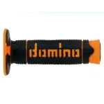 COPPIA MANOPOLE FUORISTRADA DOMINO SERIE A260 NERO/ARANCIO