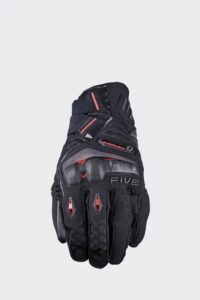 Guanti FIVE touring/adventure TFX-1 AIRFLOW SHORT BLACK/FLUO RED