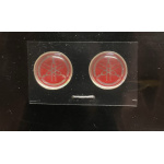 COPPIA ADESIVI YAMAHA LOGO diametro cm 1,4
