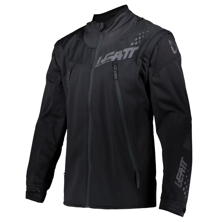 img_7ef5c5e5e7dbb3c84dcd8786f7ebfc8a.png LEATT Giacca Moto 4.5 Lite ultra leggera e impermeabile con maniche rimovibili NERA - immagine 1