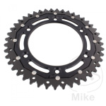 CORONA ZF DUAL NERA in ergal/acciaio per CFMOTO 450 MT