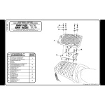 Attacco posteriore Givi E182 per BMW F650 94-96 e F650 ST 97-99, specifico per bauletto Monokey, comprensivo di piastra Monokey