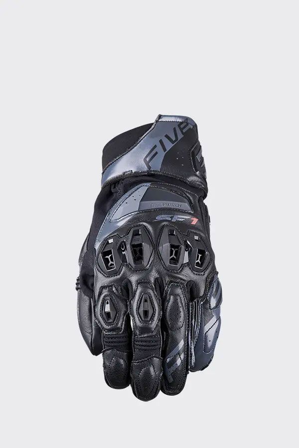 img_9427c3b6f7678adbcd49c40401f1bf09.jpg Guanti FIVE racing SF-1 EVO BLACK/DARK GREY - immagine 1