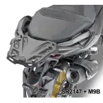 Attacco posteriore Givi SR2147 per Yamaha TMAX 560, specifico per bauletto Monokey o Monolock da abbinare alla piastra Monokey M5, M9A, M9B, M8A, M8B, o alla piastra Monolock M5M