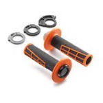 COPPIA MANOPOLE FUORISTRADA KTM LOCK-ON GRIPS ARANCIO/NERO