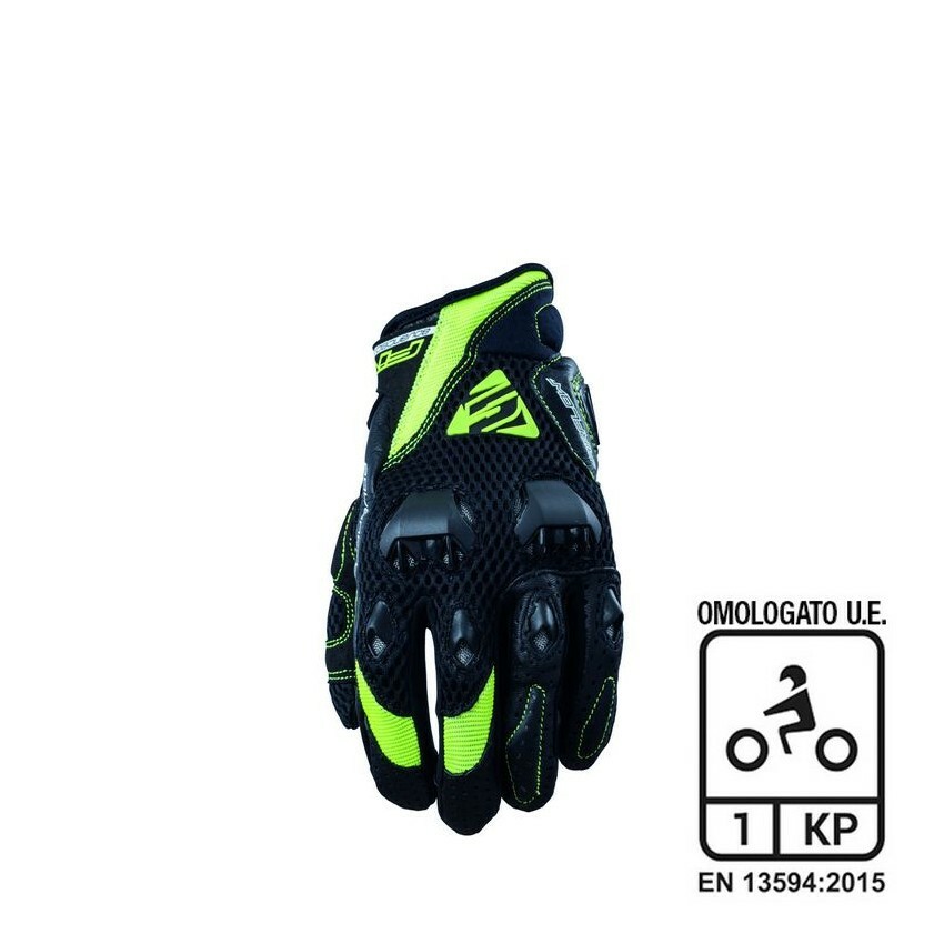 img_a8744947ceba75c43d9db2d8cd2a2ec7.jpg Guanti FIVE STUNT EVO AIRFLOW fluo - immagine 1