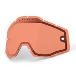 Lente di ricambio DOPPIA ANTI-APPANNAMENTO VENTILATA ROSSA per 100% RACE CRAFT  - ACCURI  - STRATA