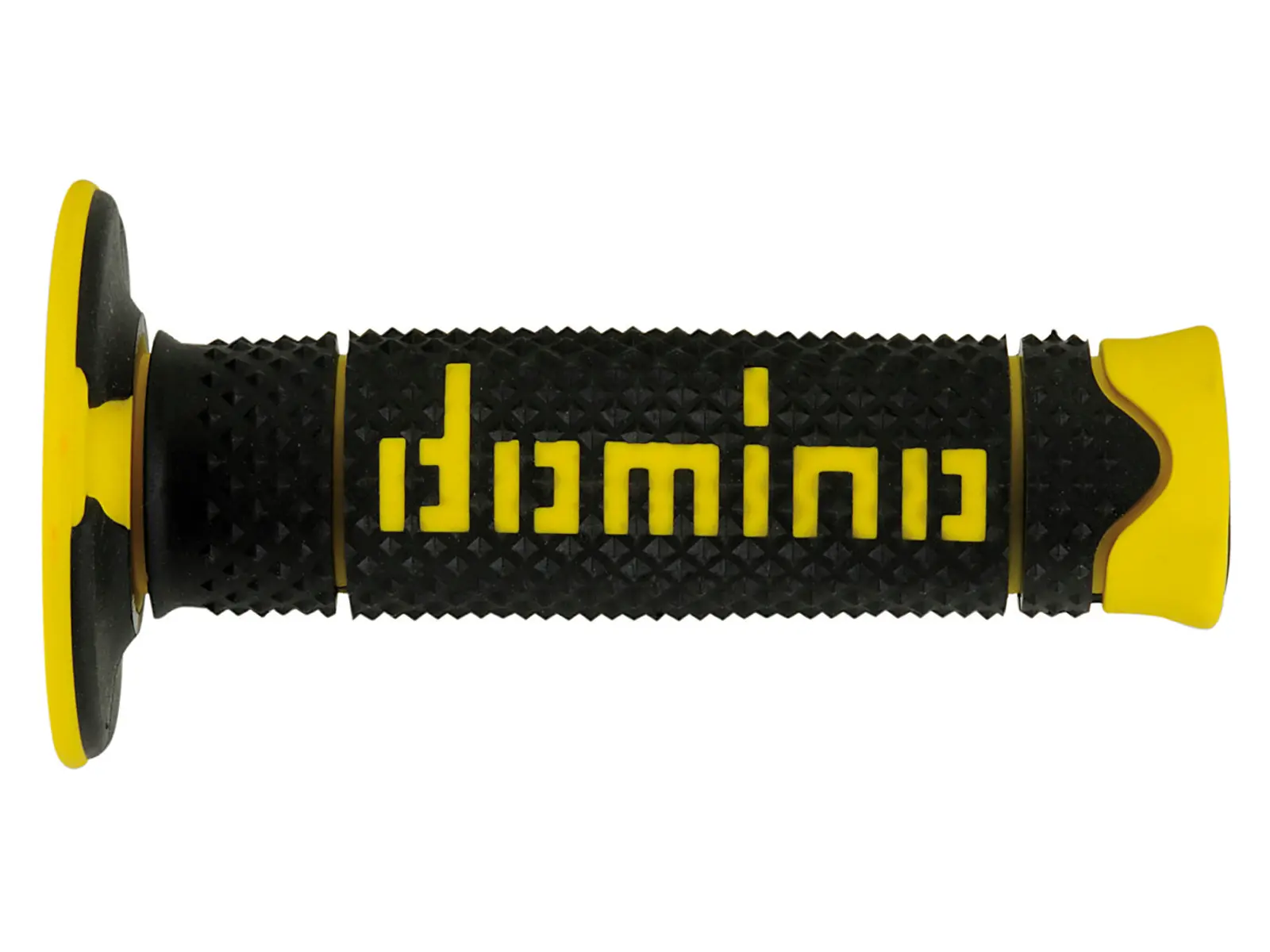 img_b2177e4ee74c2e42388df697eab0246c.jpg COPPIA MANOPOLE FUORISTRADA DOMINO SERIE A260 NERO/GIALLO - immagine 1