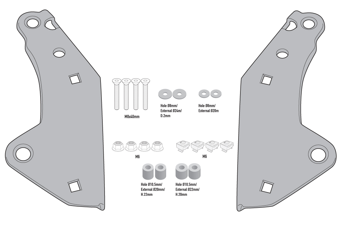 img_bbb7d0e16d0625f2510561af1f0997a7.jpg SR1186 - Attacco Posteriore bauletto Givi MONOKEY o MONOLOCK per Honda Forza 750, X-ADV 21- - immagine 1