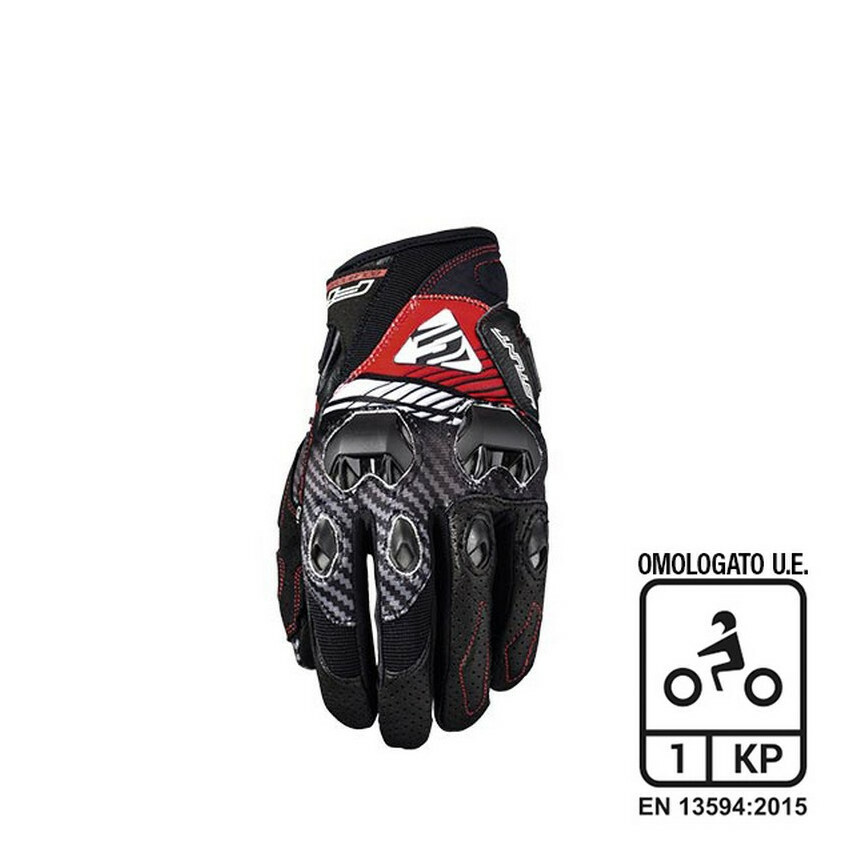 img_c564587e07f194eaf9aeb5cf425de9f9.jpg Guanti FIVE STUNT EVO Fiber Red - immagine 1