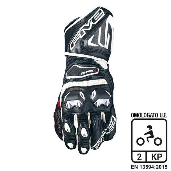 img_cbec194b63ef1dde3b08c3d53d9fe71c.jpg Guanti FIVE racing RFX-1 BLACK/WHITE - immagine 1