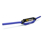 MANUBRIO CROSS WIRTZ FATBAR PIEGA-ALTA in ALLUMINIO diametro 28 BLUE con TRAVERSINO