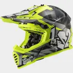 CASCO LS2 CROSS MX 437 FAST EVO II MINI col. CRUSHER FLUO ECE 22.06