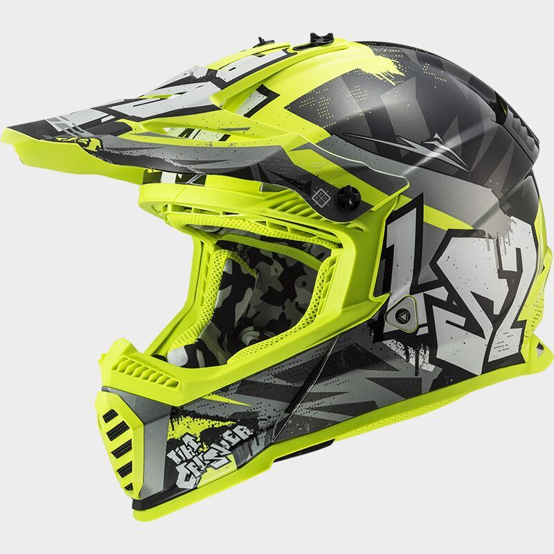 img_dbc795fea1219a55ee7440e8bcce4441.jpg CASCO LS2 CROSS MX 437 FAST EVO II MINI col. CRUSHER FLUO ECE 22.06 - immagine 1