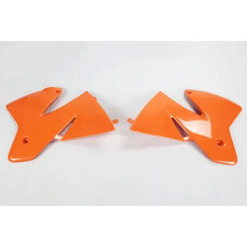 img_dc54a459416c33705589b57a97ac6204.jpg CP. CONVOGLIATORI RADIATORE UFO per KTM SX/EXC 2T anni 1998-2000 - immagine 1
