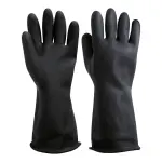 Antipioggia COPRIGUANTI UNISEX in gomma col. NERO