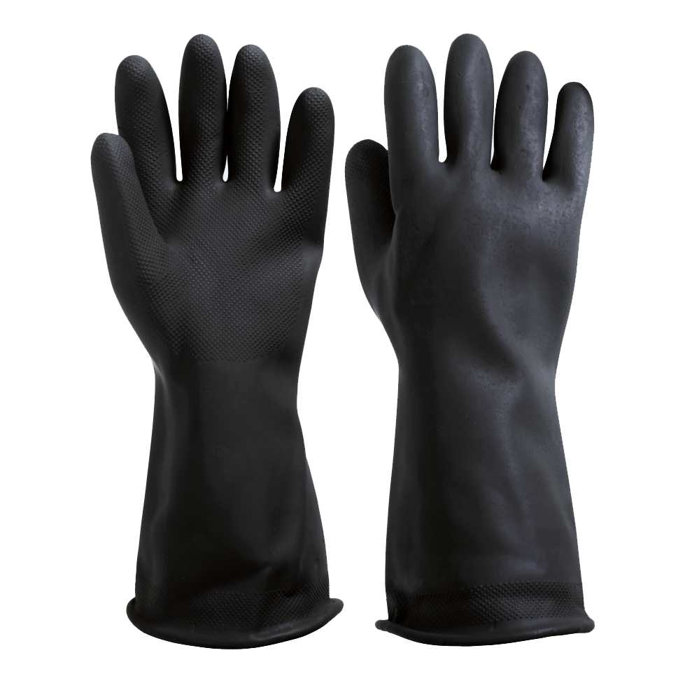 img_dcf00b092fc122b69ca9fb55c026bd5a.png Antipioggia COPRIGUANTI UNISEX in gomma col. NERO - immagine 1