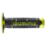 COPPIA MANOPOLE FUORISTRADA DOMINO SERIE A260 NERO/GIALLO FLUO
