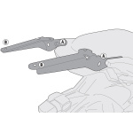 SR4114 - Attacco posteriore Givi SR4114 per Kawasaki Versys 650 2015-2021, specifico per bauletto Monokey o Monolock