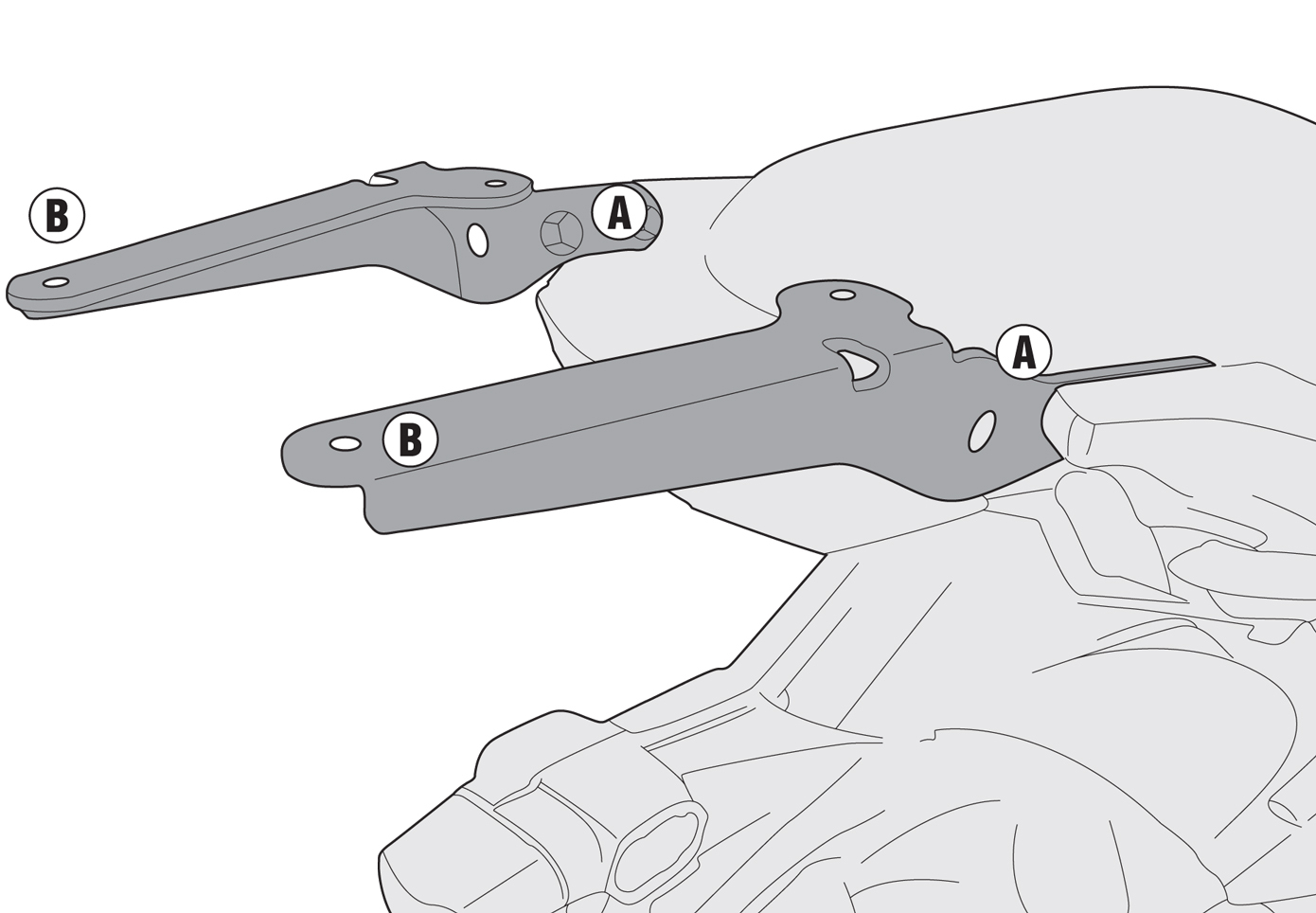 img_e420ffbfdddc155c05793de604ccb904.jpg SR4114 - Attacco posteriore Givi SR4114 per Kawasaki Versys 650 2015-2021, specifico per bauletto Monokey o Monolock - immagine 1