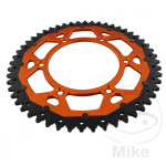 CORONA ZF DUAL ARANCIO in ergal/acciaio per CFMOTO 450 MT