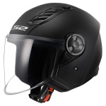 CASCO LS2 JET OF616 AIRFLOW II col. NERO OPACO ECE 22.06