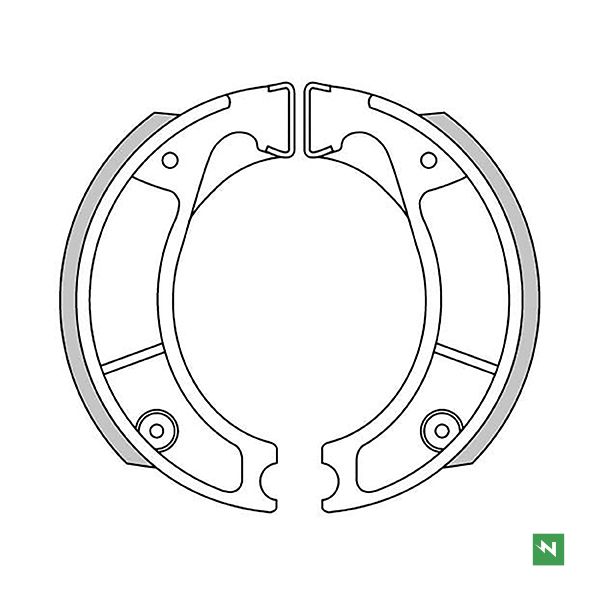 img_e62ccc8515735cdc01a52f28209c4283.jpg COPPIA GANASCE FRENO NEWFREN per HONDA XL mod. GF1177 - immagine 1