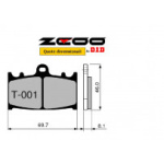 COPPIA PASTIGLIE FRENO ZCOO mod. T 001 EX