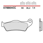 COPPIA PASTIGLIE FRENO ORGANICA BREMBO per KTM, HUSQVARNA, GASGAS, DUCATI, TRIUMPH e YAMAHA