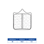 COPPIA PASTIGLIE FRENO ANTERIORI CL per APRILIA RSV, DUCATI 748/996/998/999 e KTM 690/950/990