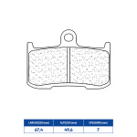 COPPIA PASTIGLIE FRENO ANTERIORI CL per KAWASAKI, SUZUKI e TRIUMPH
